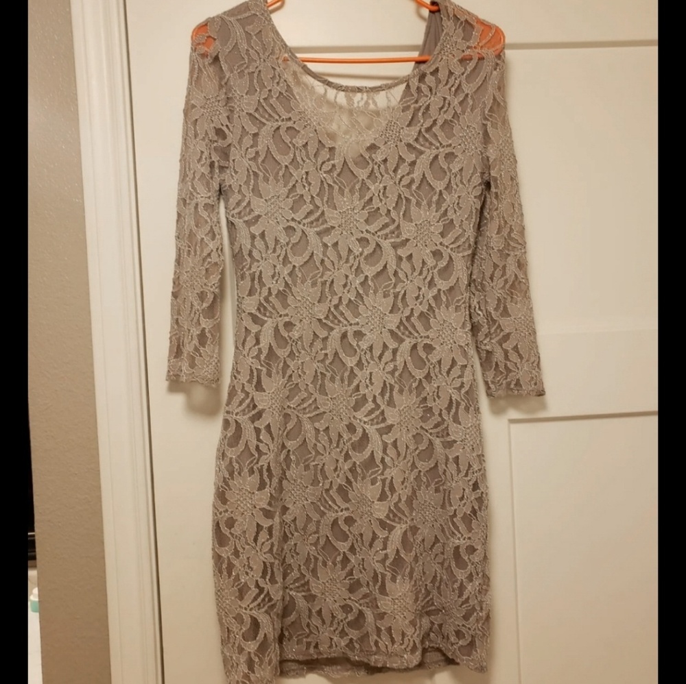 Chelsea & Violet Silver/Grey Dress